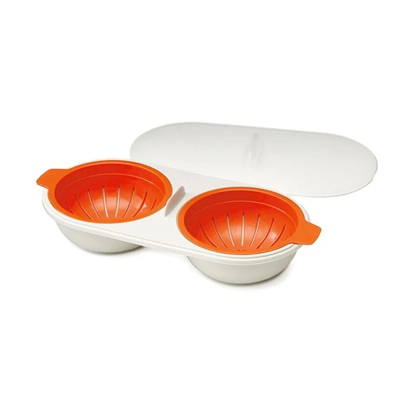 Microwave Egg Poacher Food Grade Cookware Double Cup Egg Boiler Kitchen Steamed Egg Set Microwave Ovens Cooking Tools
Microwave Egg Poacher Food Grade Cookware Double Cup Egg Boiler Kitchen Steamed Egg Set Microwave Ovens Cooking Tools