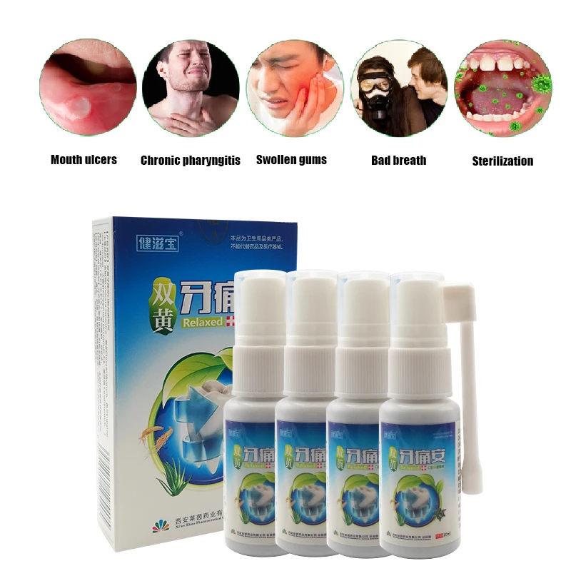5PCS Toothache Treatment Spray Relieves Periodontitis Tooth Decay Pains Toothache Medicine Wholesale
5PCS Toothache Treatment Spray Relieves Periodontitis Tooth Decay Pains Toothache Medicine Wholesale