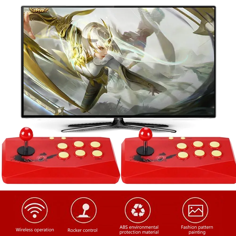X6 Retro HDMI-compatible Wireless Arcade Joystick HD Video Game Console Built-in 1788 Classic Games Dual Controller Joystick
X6 Retro HDMI-compatible Wireless Arcade Joystick HD Video Game Console Built-in 1788 Classic Games Dual Controller Joystick