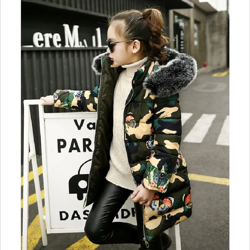 2021 New Girls Thick Hooded Parkas for Teenage 4-12Y Girl Jacket Autumn Winter Warm Cotton Coat Children Fashion Camouflage Coat
2021 New Girls Thick Hooded Parkas for Teenage 4-12Y Girl Jacket Autumn Winter Warm Cotton Coat Children Fashion Camouflage Coat