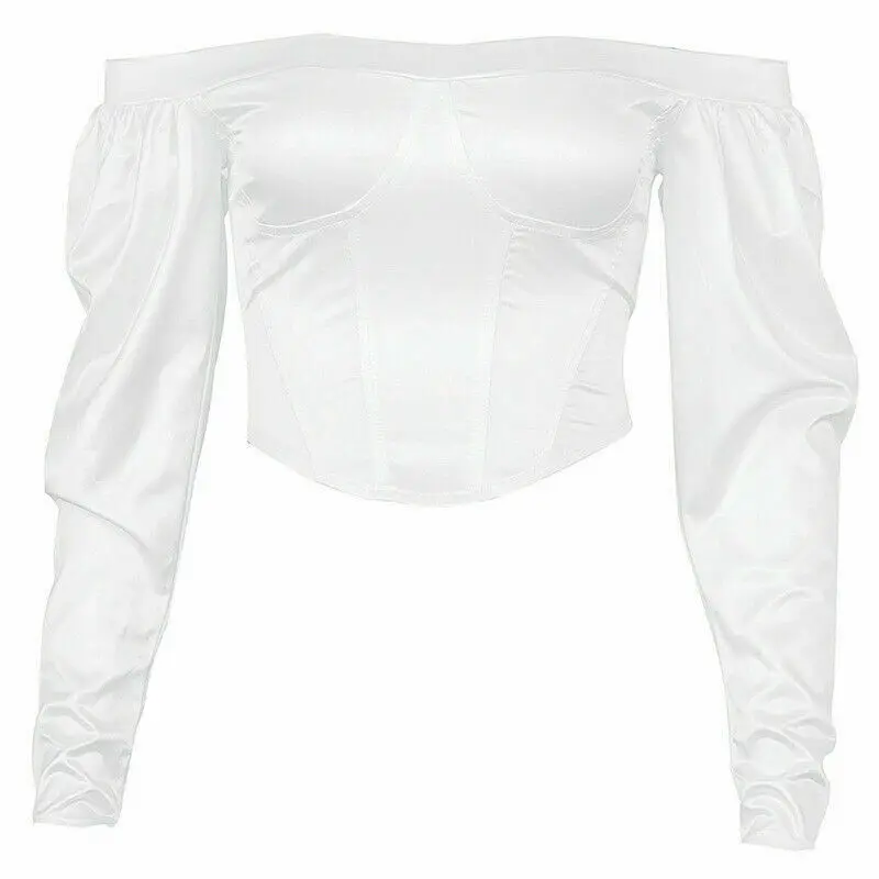 Autumn Womens Off Shouler Blouses Retro Long Sleeve Slash Neck Solid Shirts Sexy Lady Party Clubwear Clothes Slim Blouses Women
Autumn Womens Off Shouler Blouses Retro Long Sleeve Slash Neck Solid Shirts Sexy Lady Party Clubwear Clothes Slim Blouses Women