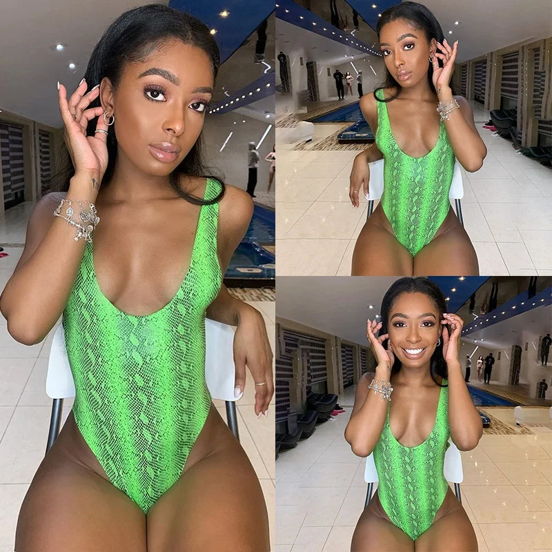 Women Slim Bodysuits Snakeskin Shapewear Ladies Summer Sleeveless Leotard Sexy Swimsuit Overalls
Women Slim Bodysuits Snakeskin Shapewear Ladies Summer Sleeveless Leotard Sexy Swimsuit Overalls