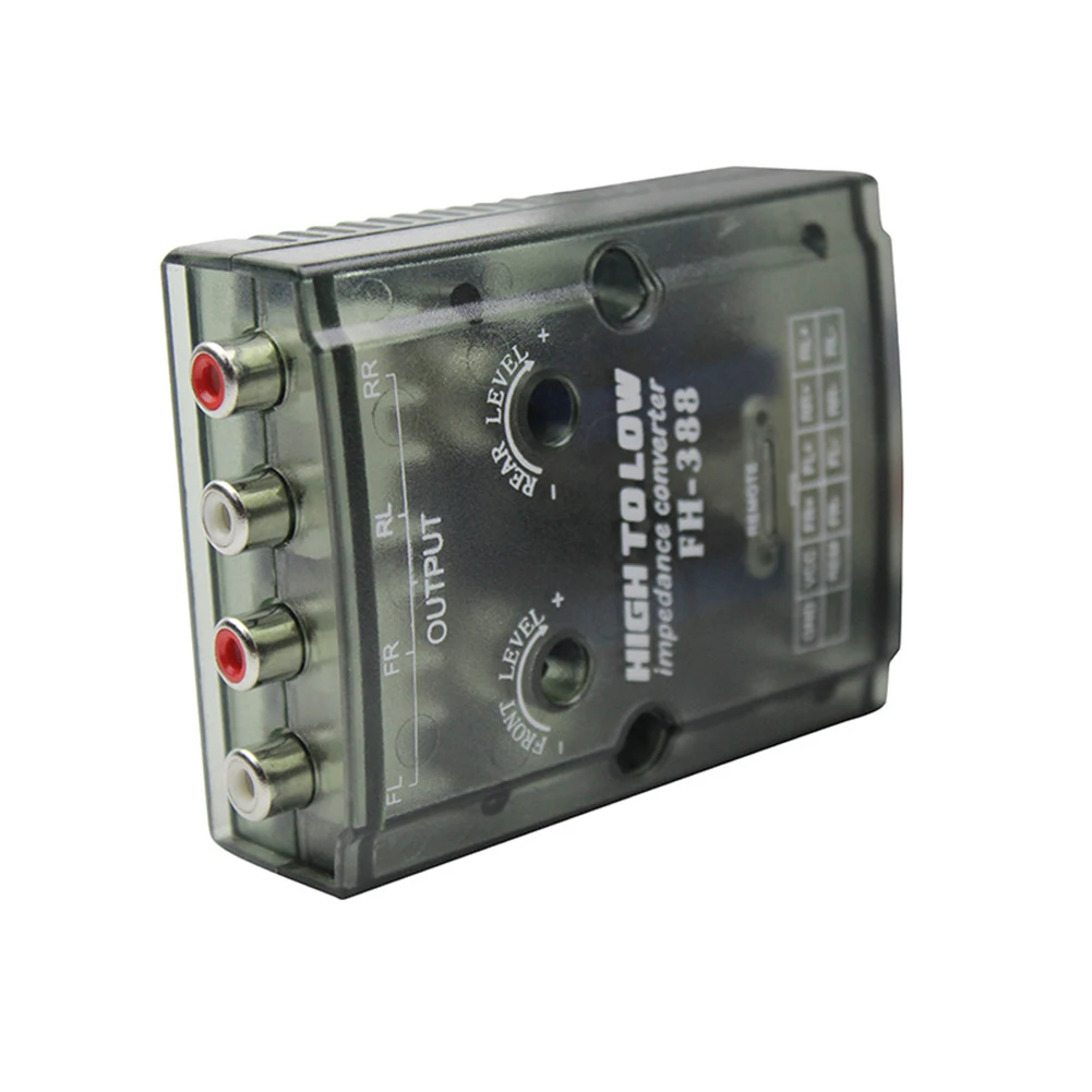 Easy Install HIGH TO LOW Car Audio Converter 4 Channel Radio CD Player Amplifier Subwoofer Practical Auto HiFi Stereo Adapter
Easy Install HIGH TO LOW Car Audio Converter 4 Channel Radio CD Player Amplifier Subwoofer Practical Auto HiFi Stereo Adapter