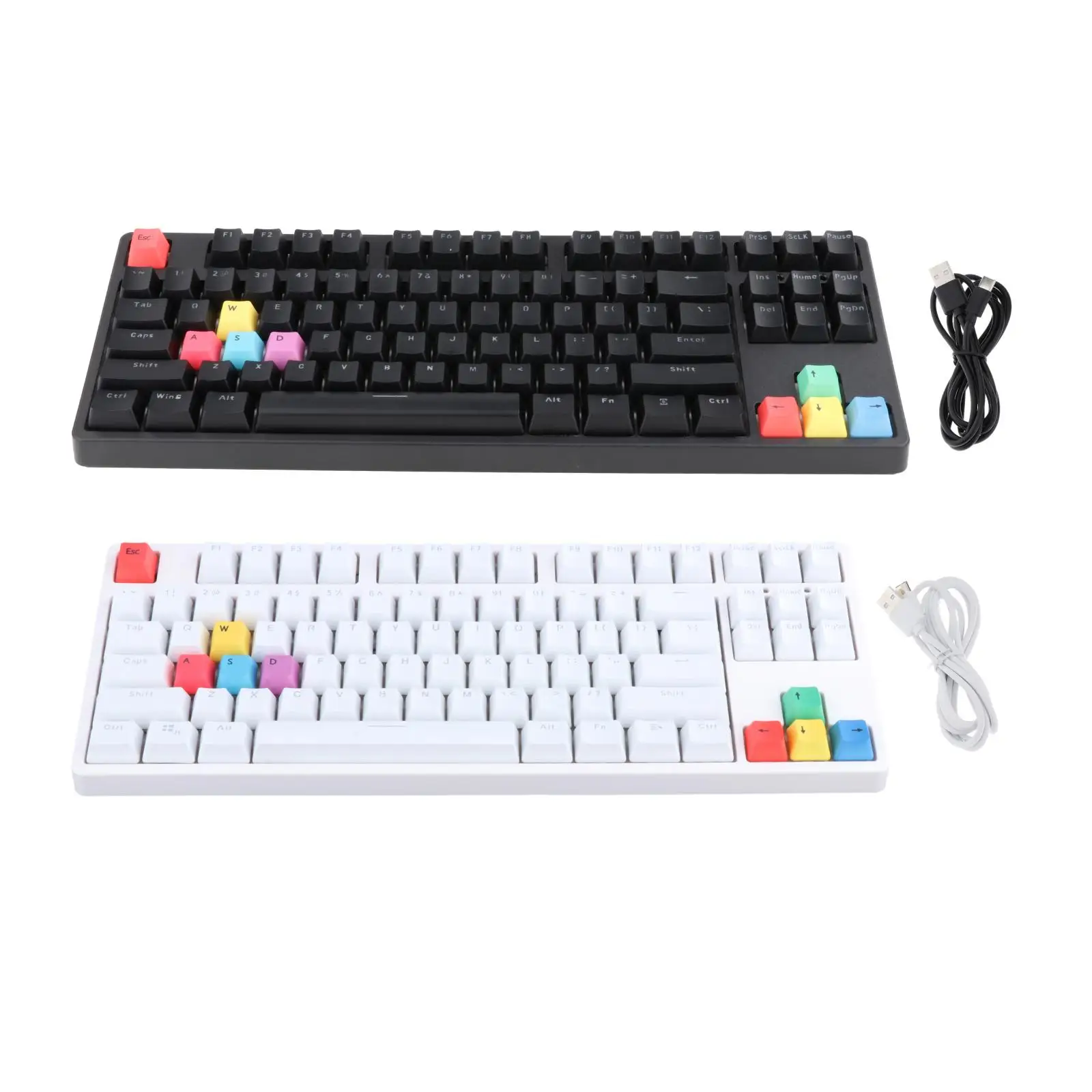 Проводная Механическая игровая клавиатура с 87 клавишами, RGB подсветка без конфликтов для ПК-геймеров
Проводная Механическая игровая клавиатура с 87 клавишами, RGB подсветка без конфликтов для ПК-геймеров