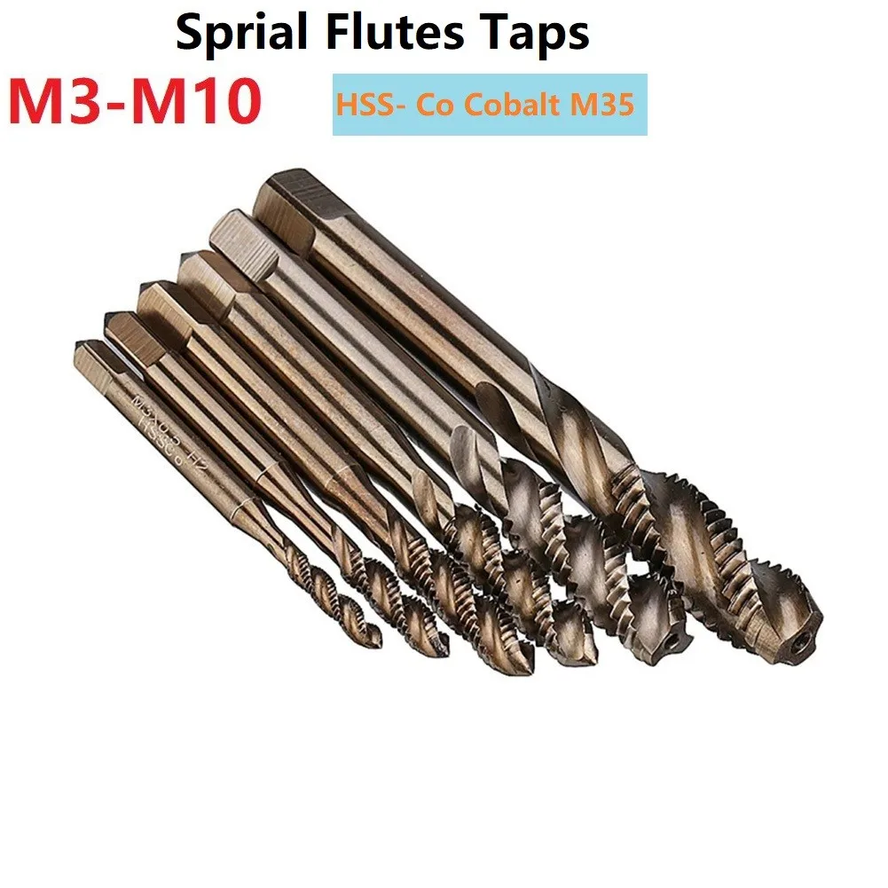 M3-M10 HSS- Co Cobalt M35 Machine Sprial Flutes Taps Metric Screw Tap Right Hand Thread Plug Tap Drill Screw Tap High Quality
M3-M10 HSS- Co Cobalt M35 Machine Sprial Flutes Taps Metric Screw Tap Right Hand Thread Plug Tap Drill Screw Tap High Quality