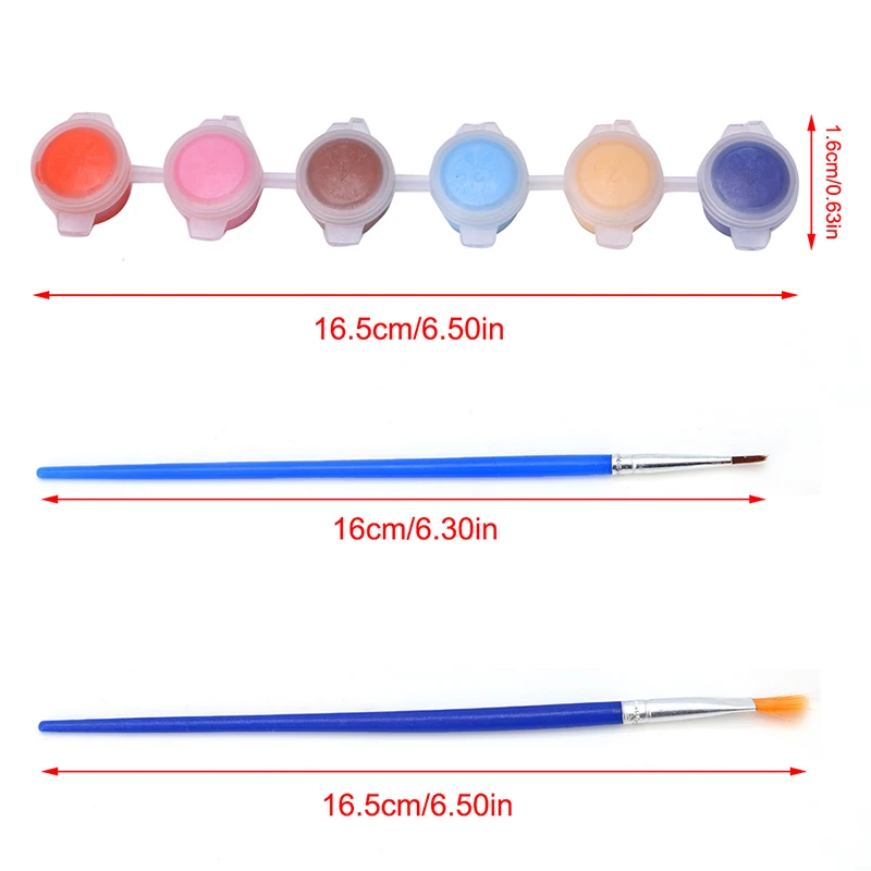 12 Colors 2 Paint Brushes Paints Set Oil Painting Watercolor Hand Wall Painting E56C
12 Colors 2 Paint Brushes Paints Set Oil Painting Watercolor Hand Wall Painting E56C