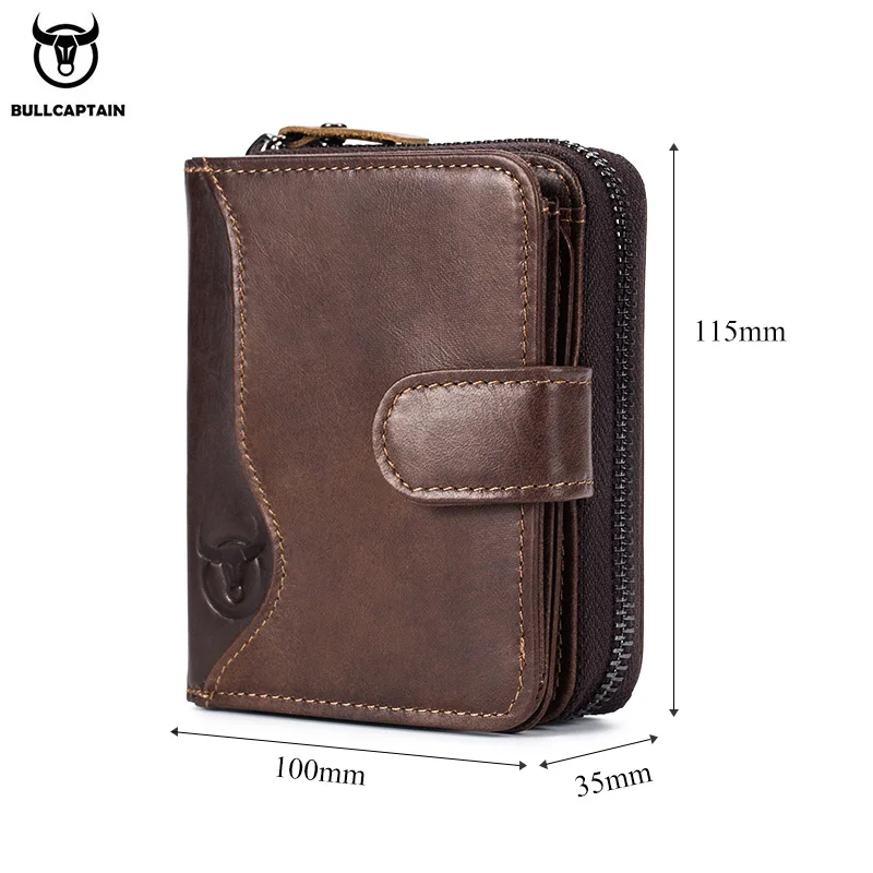 New Men's Wallet with Coin Pocket Vintage Genuine Leather Hasp Purse Photo Card Holder Brand Short Zipper Clutch for Gentleman
New Men's Wallet with Coin Pocket Vintage Genuine Leather Hasp Purse Photo Card Holder Brand Short Zipper Clutch for Gentleman