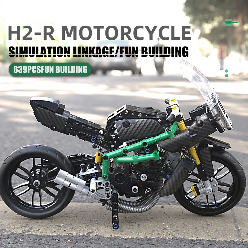 MOULD KING High-Tech The MOC H2R Motorcycle Model Building Blocks Assembly creative Bricks Kids DIY Toys Christmas Gifts
MOULD KING High-Tech The MOC H2R Motorcycle Model Building Blocks Assembly creative Bricks Kids DIY Toys Christmas Gifts