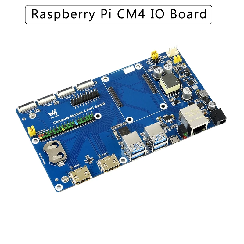 Raspberry Pi Compute Module 4 IO Board with PoE Gigabit Ethernet RJ45 Port support for All Version of CM4
Raspberry Pi Compute Module 4 IO Board with PoE Gigabit Ethernet RJ45 Port support for All Version of CM4