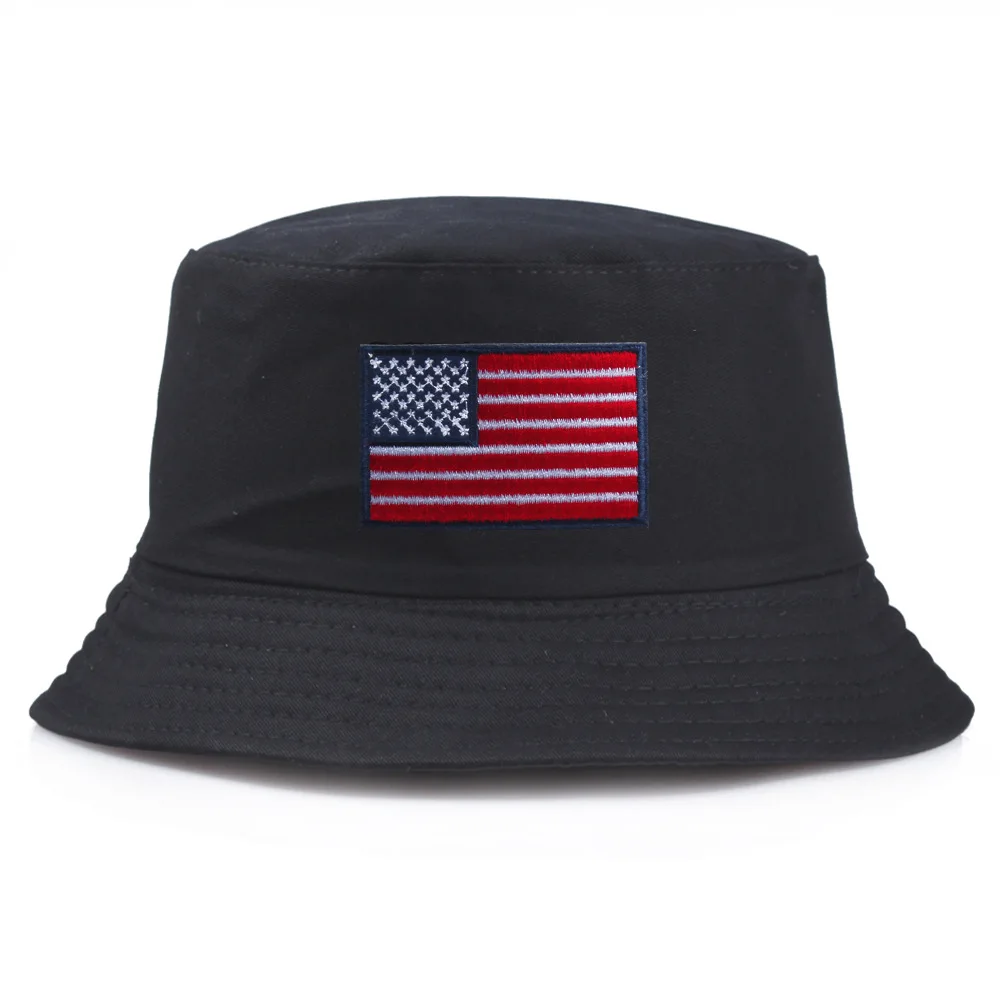 Women's USA National Flag America Bucket Hats For Men Bob Double-sided Panama Caps Sun Summer Black Cotton Fishing Fisherman Hat
Women's USA National Flag America Bucket Hats For Men Bob Double-sided Panama Caps Sun Summer Black Cotton Fishing Fisherman Hat