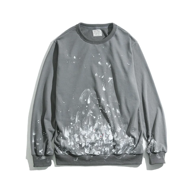 Printing Men's Pullover Jackets Smoky Gray Trench Splash Ink Hooded Coats Jacket Casual Vintage Round Neck Brand Coat
Printing Men's Pullover Jackets Smoky Gray Trench Splash Ink Hooded Coats Jacket Casual Vintage Round Neck Brand Coat