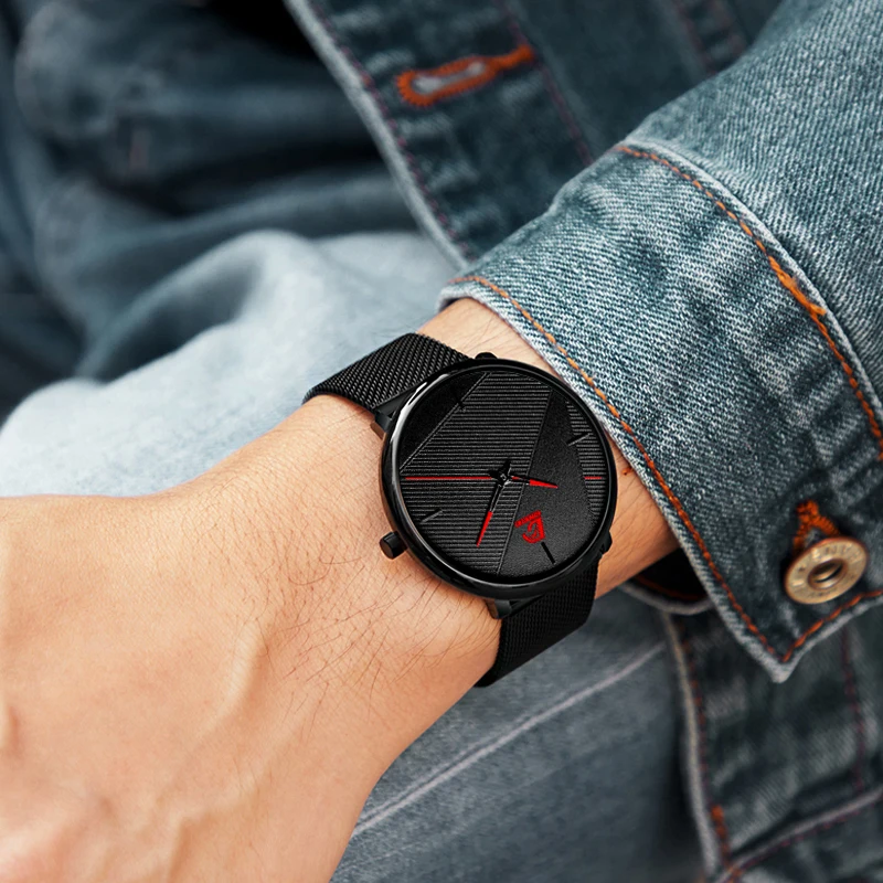reloj hombre 2021 Fashion Watches Men Classic Black Ultra Thin Stainless Steel Mesh Belt Quartz Wrist Watch relogio masculino
reloj hombre 2021 Fashion Watches Men Classic Black Ultra Thin Stainless Steel Mesh Belt Quartz Wrist Watch relogio masculino
