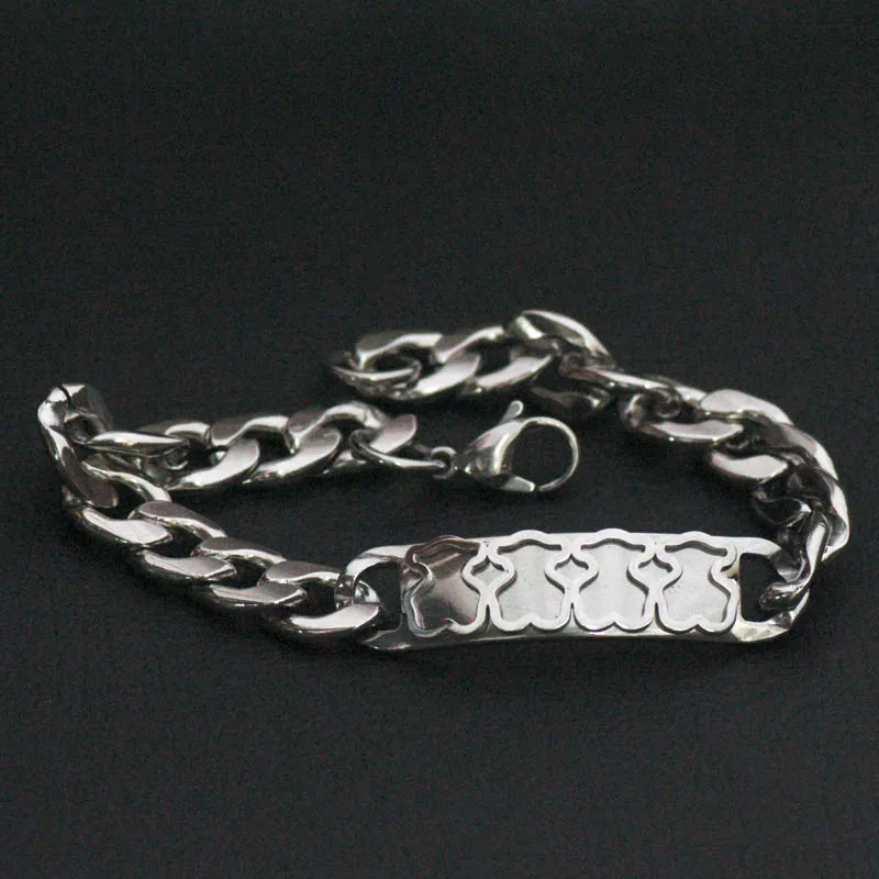 Fashion Bear Bracelet Jewelry for Women Girls Stainless Steel Bear New Design Silver and Gold Color Gifts Accessories
Fashion Bear Bracelet Jewelry for Women Girls Stainless Steel Bear New Design Silver and Gold Color Gifts Accessories