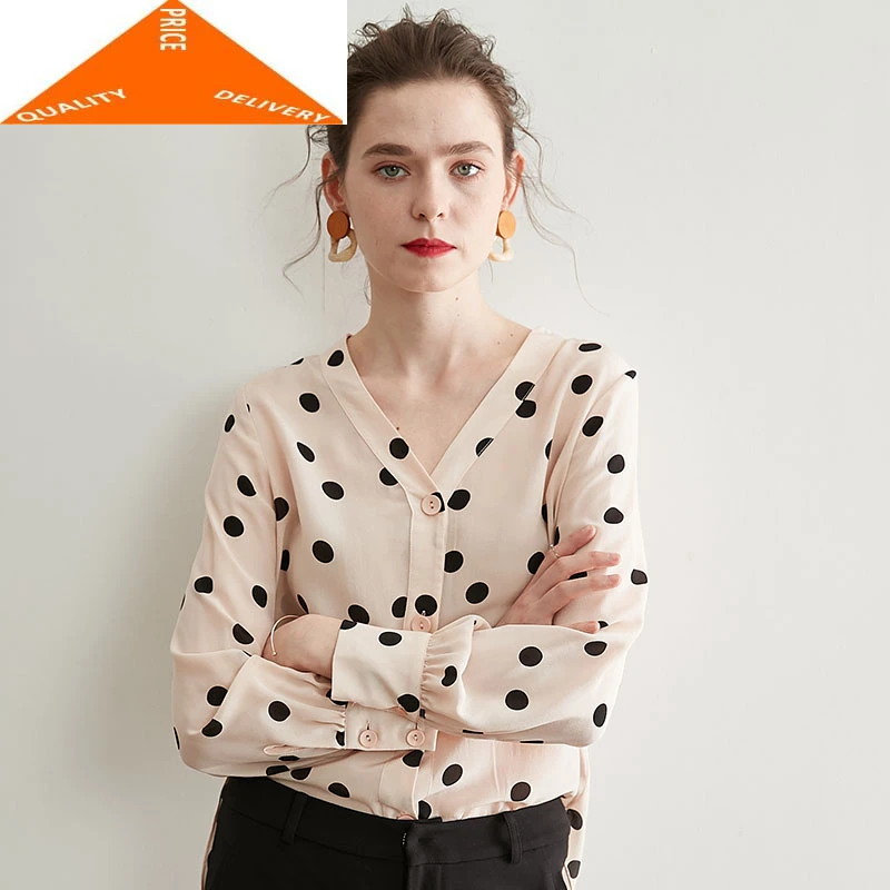 Real Vintage 100% Slik Blouse Women Clothes 2020 Korean Elegant Polka Dot Blusas Fashion Womens Shirts and Tops B92XA649
Real Vintage 100% Slik Blouse Women Clothes 2020 Korean Elegant Polka Dot Blusas Fashion Womens Shirts and Tops B92XA649