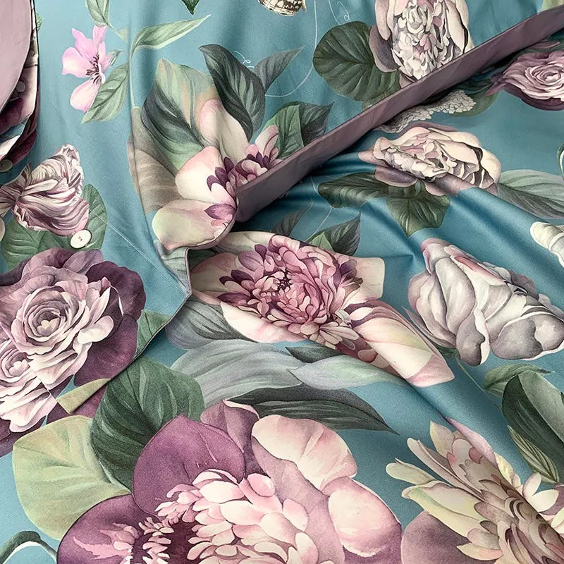 Egyptian Cotton Soft Duvet Cover Queen King size 4Pcs Vintage Floral Flower Pattern Bedding set Zip Ties Bed Sheet Pillowcases
Egyptian Cotton Soft Duvet Cover Queen King size 4Pcs Vintage Floral Flower Pattern Bedding set Zip Ties Bed Sheet Pillowcases