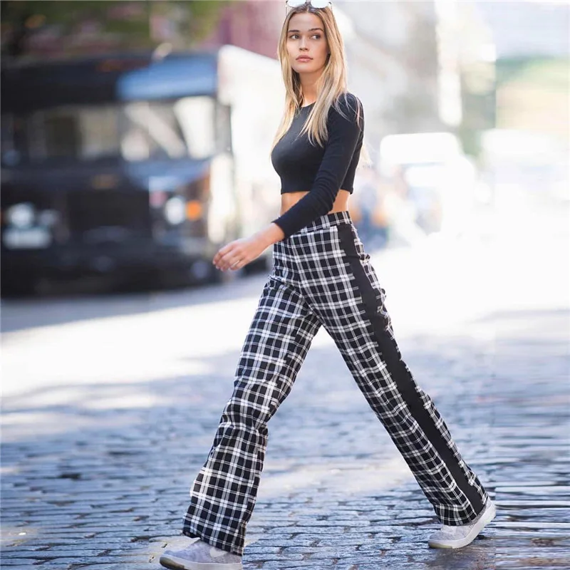New Women's Fashion Thousand-Bird Square Casual Pants with High Waist and Straight Cylinder
New Women's Fashion Thousand-Bird Square Casual Pants with High Waist and Straight Cylinder