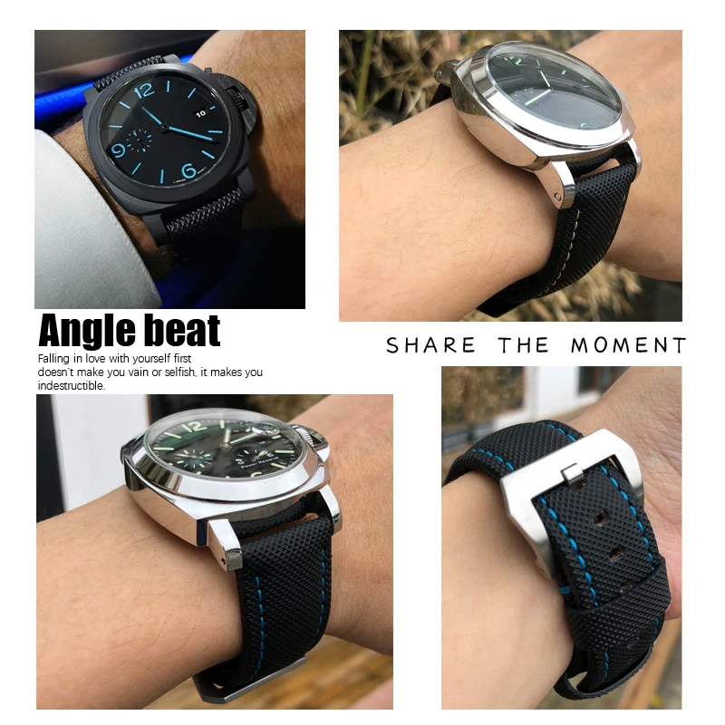 24mm 26mm Leather Sportech Watchband Suitable for Panerai LUMINOR PAM01661 Black Blue Marina Watch Strap Accessories Bracelets
24mm 26mm Leather Sportech Watchband Suitable for Panerai LUMINOR PAM01661 Black Blue Marina Watch Strap Accessories Bracelets