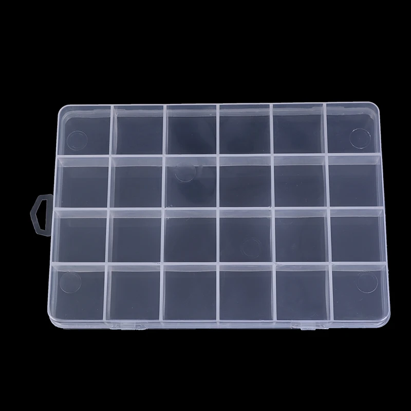24 Compartments Plastic Box Case Jewelry Bead Storage Container Craft Organizer
24 Compartments Plastic Box Case Jewelry Bead Storage Container Craft Organizer