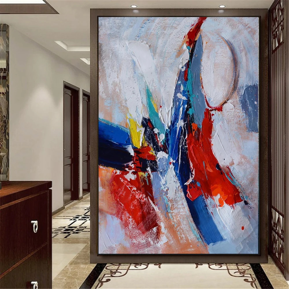 Hand painted High Quality Rich Colors Abstract Oil Painting on Canvas Knife Oil Painting Abstract Oil Painting for Living Room
Hand painted High Quality Rich Colors Abstract Oil Painting on Canvas Knife Oil Painting Abstract Oil Painting for Living Room