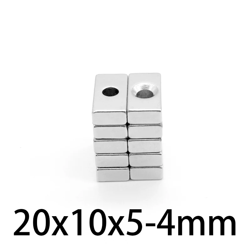 5-50Pcs 20x10x5-4mm Powerful Block Magnetic Countersunk Hole 4mm Permanent Magnet 20*10*5-4mm Super Neodymium Magnets 20*10*5-4
5-50Pcs 20x10x5-4mm Powerful Block Magnetic Countersunk Hole 4mm Permanent Magnet 20*10*5-4mm Super Neodymium Magnets 20*10*5-4