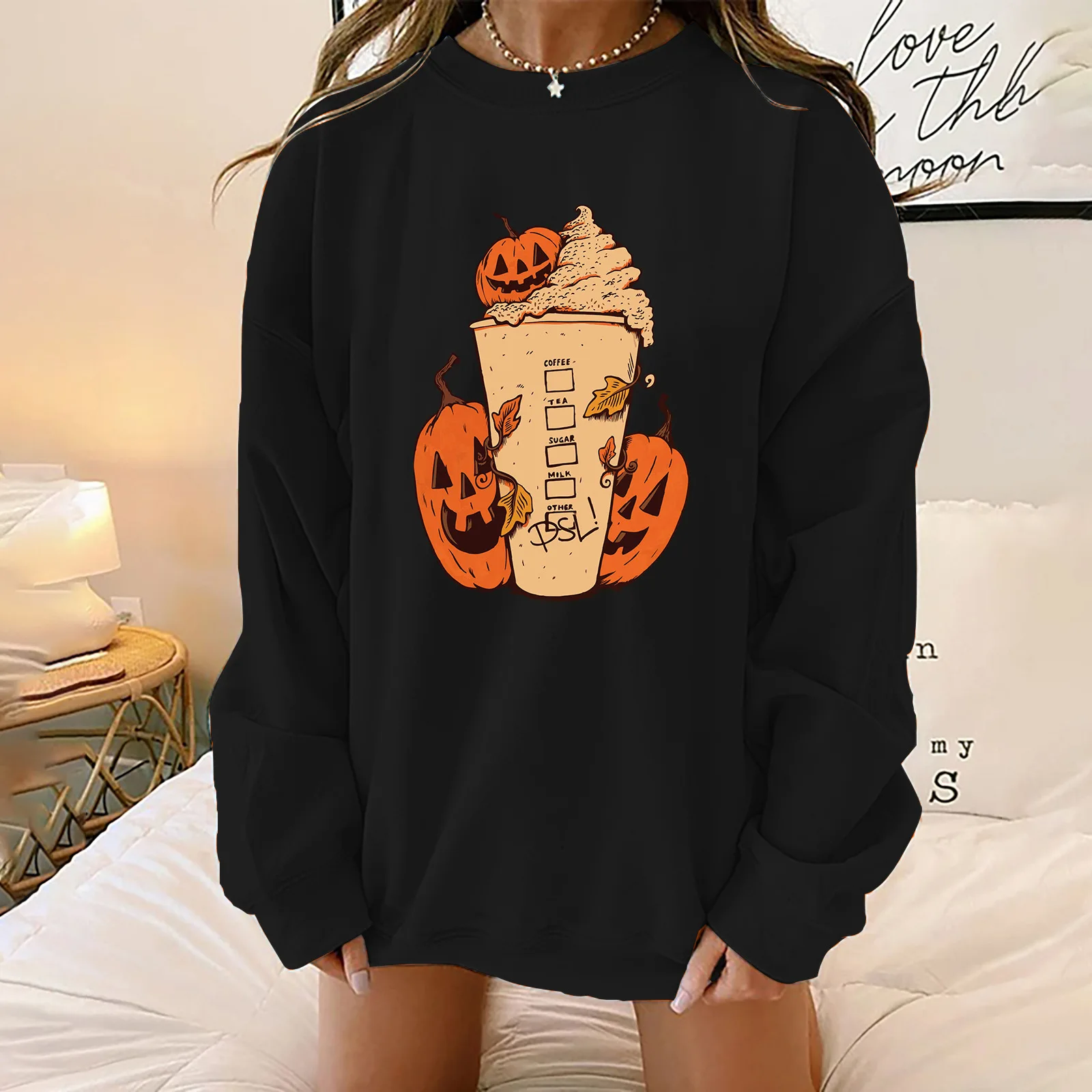 Halloween Pumpkin Print Crewneck Sweatshirts Oversize Women Casual Pullover Sweat Shirts Femme Tops Autumn Winter 2021 Moletom
Halloween Pumpkin Print Crewneck Sweatshirts Oversize Women Casual Pullover Sweat Shirts Femme Tops Autumn Winter 2021 Moletom