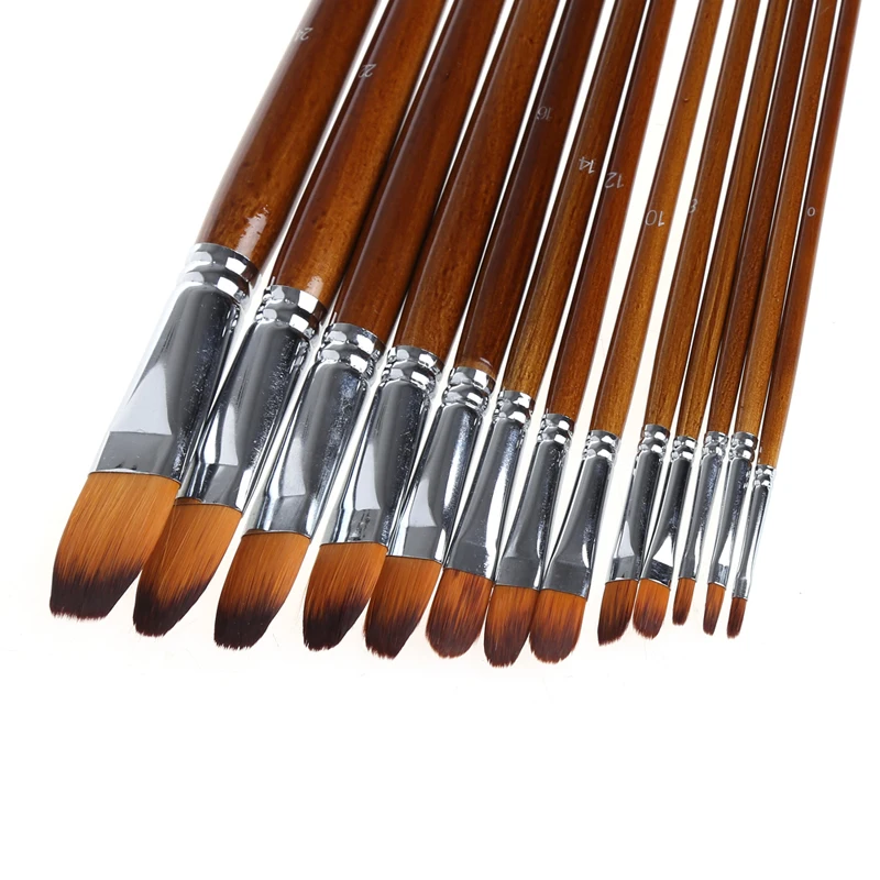 13Pcs Artist Paint Brush Set Nylon Hair Watercolor Oil Painting Acrylic Drawing Drop Shipping
13Pcs Artist Paint Brush Set Nylon Hair Watercolor Oil Painting Acrylic Drawing Drop Shipping