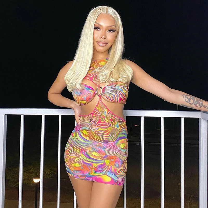 Женское повседневное короткое платье без рукавов, привлекательное Сетчатое прозрачное облегающее платье с принтом и высокой талией, 2019 
Женское повседневное короткое платье без рукавов, привлекательное Сетчатое прозрачное облегающее платье с принтом и высокой талией, 2019