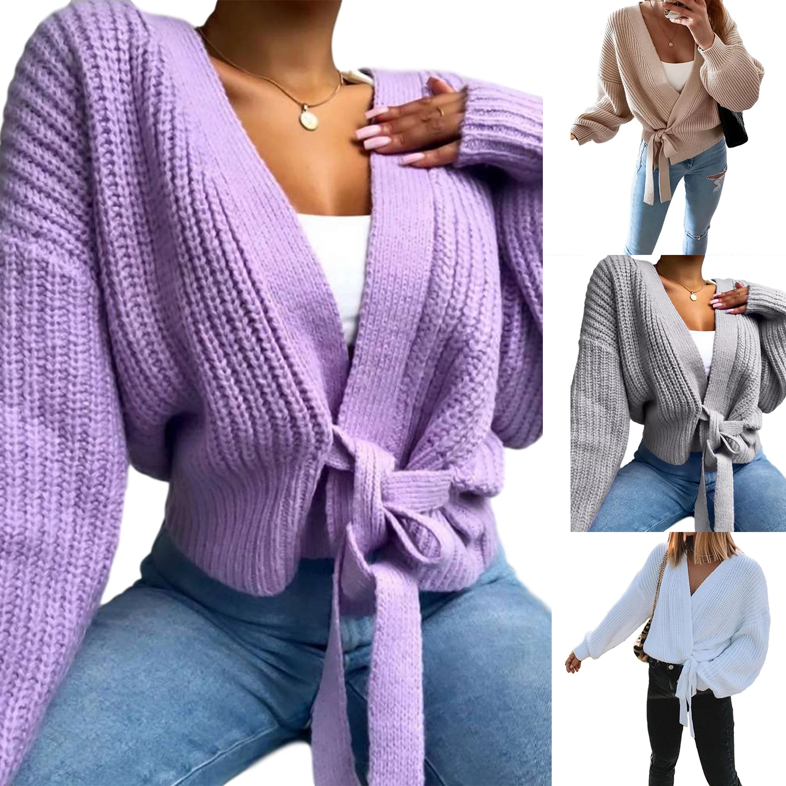 New V Neck Knitted Pullovers Long Sleeve Women's Oversized Sweaters Jumper Female Loose Casual Winter Clothes
New V Neck Knitted Pullovers Long Sleeve Women's Oversized Sweaters Jumper Female Loose Casual Winter Clothes