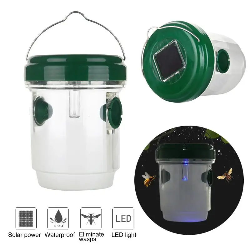2 Pcs Reusable Garden Wasp Traps With Solar Light Waterproof Hanging Pest Fly Killer Hornet Catcher Outdoor Pest Control Tool
2 Pcs Reusable Garden Wasp Traps With Solar Light Waterproof Hanging Pest Fly Killer Hornet Catcher Outdoor Pest Control Tool
