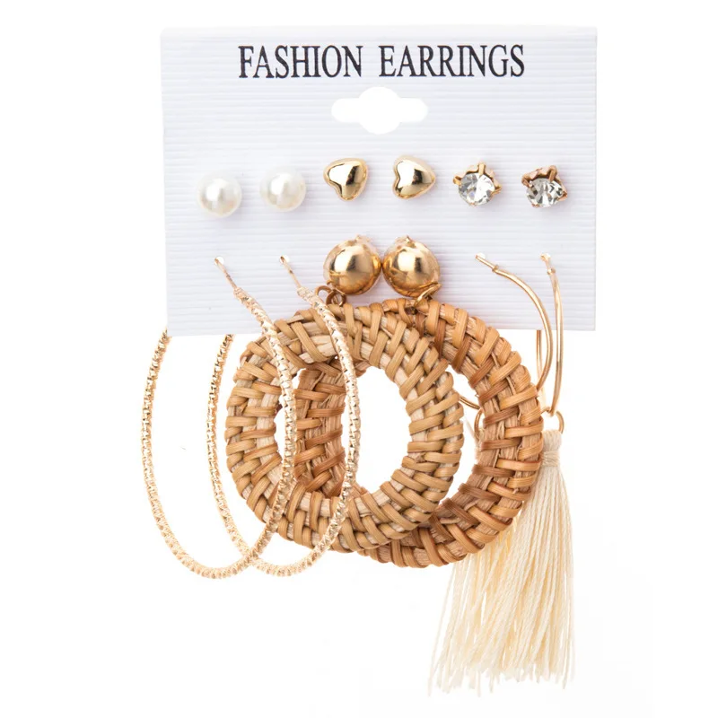 Braided earrings set pearl alloy Zircon Earrings geometry Earrings earings fashion jewelry korean earrings chinese fashion
Braided earrings set pearl alloy Zircon Earrings geometry Earrings earings fashion jewelry korean earrings chinese fashion