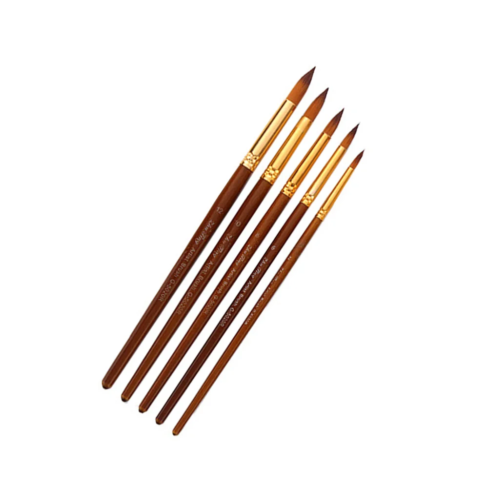 5Pcs Nylon Wool Paint Brushes Wood Handle Oil Painting Brush Gouache Acrylic Oil Painting Brush for Students Artists Use (Slant
5Pcs Nylon Wool Paint Brushes Wood Handle Oil Painting Brush Gouache Acrylic Oil Painting Brush for Students Artists Use (Slant