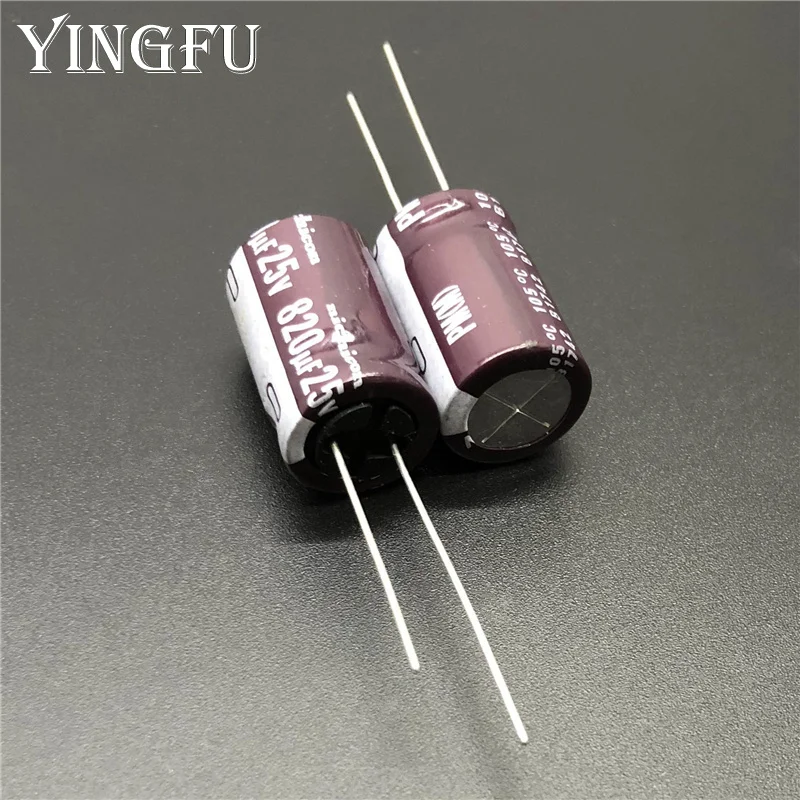 5 шт./50 шт. 820 мкФ алюминиевая крышка 25В NICHICON PM серия PJ 12 5x20 мм 25V820uF низкое