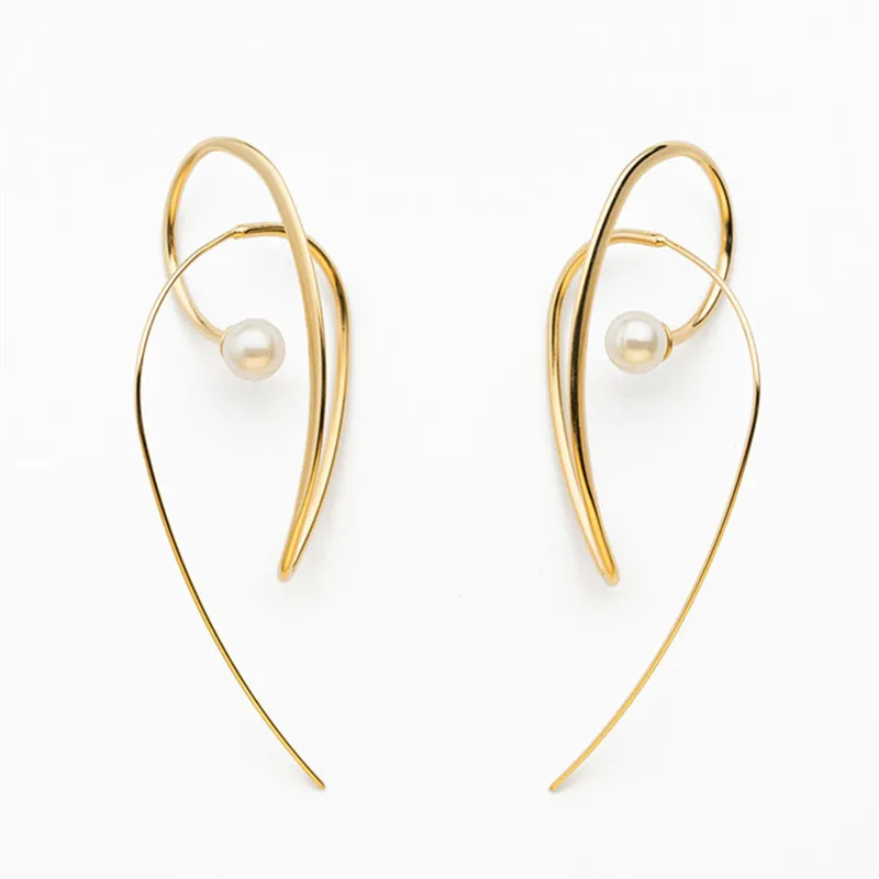 HANGZHI 2020 Exaggeration Geometric Design Hollow Alloy Pearls Long Drop Earrings for Women Girl Wedding Party Travel Jewelry
HANGZHI 2020 Exaggeration Geometric Design Hollow Alloy Pearls Long Drop Earrings for Women Girl Wedding Party Travel Jewelry