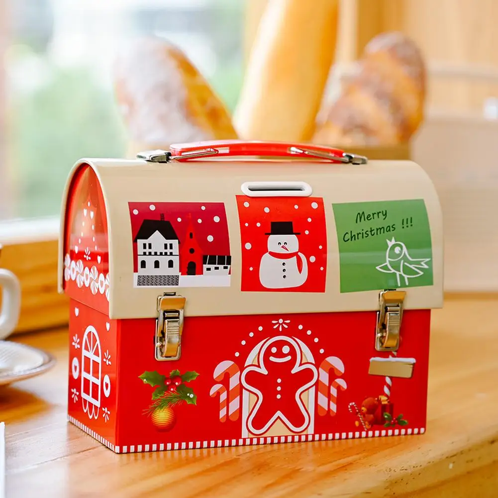 Christmas Theme Children Piggy Bank Metal Money Saving Box Jar Snowman Santa Claus Elk Pattern Cartoon Candy Boxes Kids Gifts
Christmas Theme Children Piggy Bank Metal Money Saving Box Jar Snowman Santa Claus Elk Pattern Cartoon Candy Boxes Kids Gifts