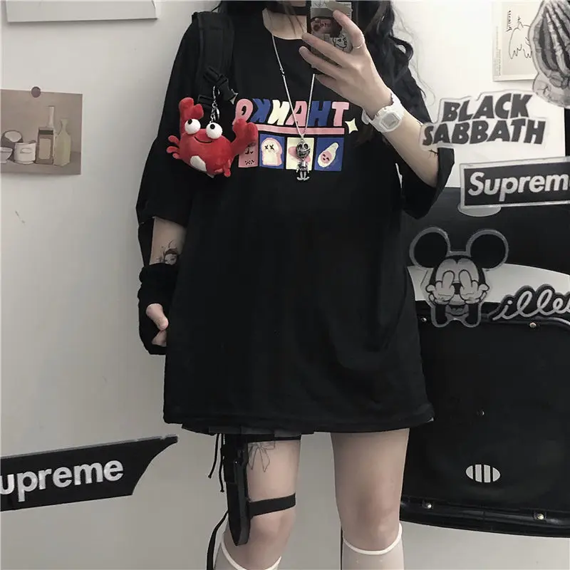 Korean medium long short sleeve T-shirt for women 2021 summer new Korean ins student's Harajuku JK soft girl top fashion
Korean medium long short sleeve T-shirt for women 2021 summer new Korean ins student's Harajuku JK soft girl top fashion