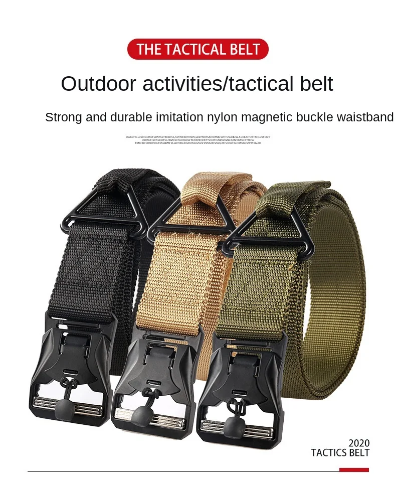 New magnetic buckle tactical belt leisure function men's multifunctional drooping belt light and versatile hypoallergenic
New magnetic buckle tactical belt leisure function men's multifunctional drooping belt light and versatile hypoallergenic