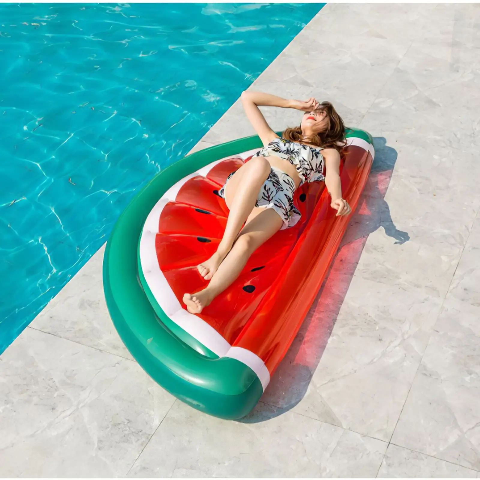Swimming Circle Beach Sea Party Toys Giant Inflatable Ring Watermelon Pool Float Mattress Sunbathe Beach Mat Air Swimming
Swimming Circle Beach Sea Party Toys Giant Inflatable Ring Watermelon Pool Float Mattress Sunbathe Beach Mat Air Swimming