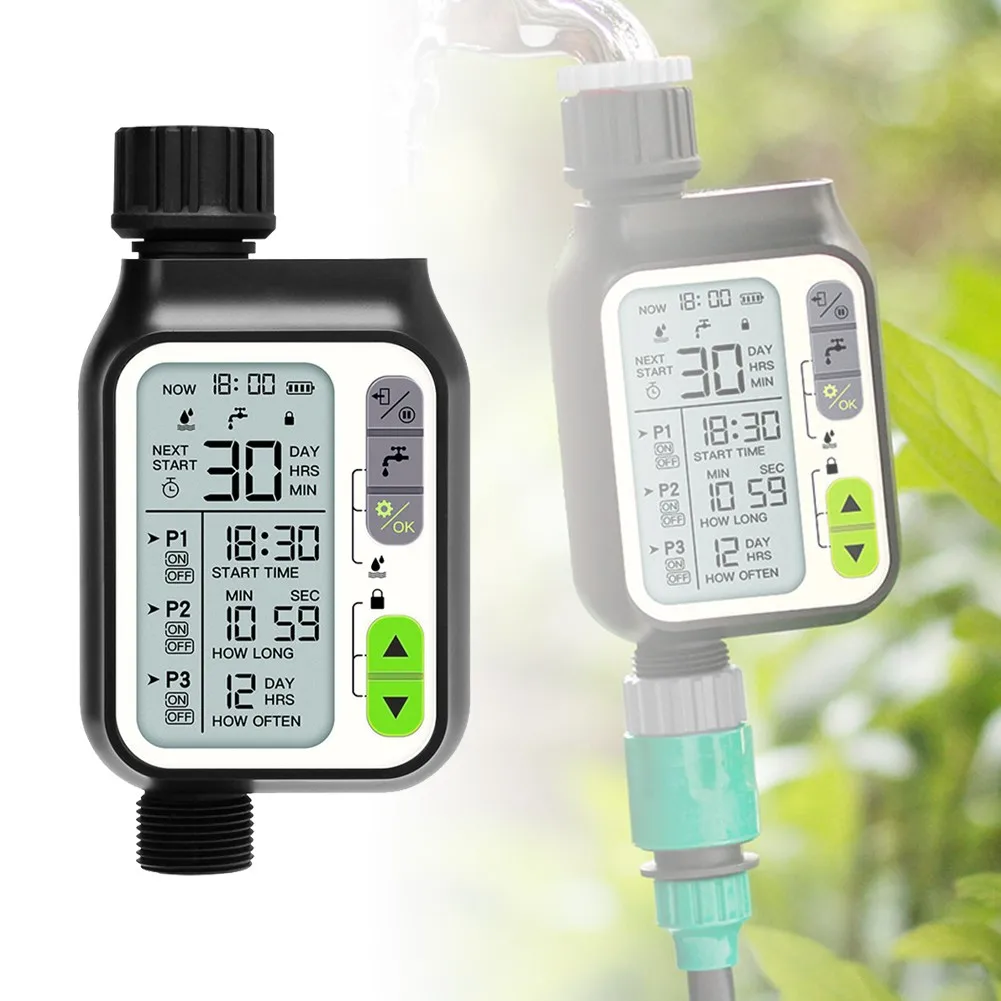 Rain Sensor LCD Screen Automatic Water Tap Timing Irrigation Outlet Controller Rain Timer Water Inlet Filter Prevent Clogging
Rain Sensor LCD Screen Automatic Water Tap Timing Irrigation Outlet Controller Rain Timer Water Inlet Filter Prevent Clogging