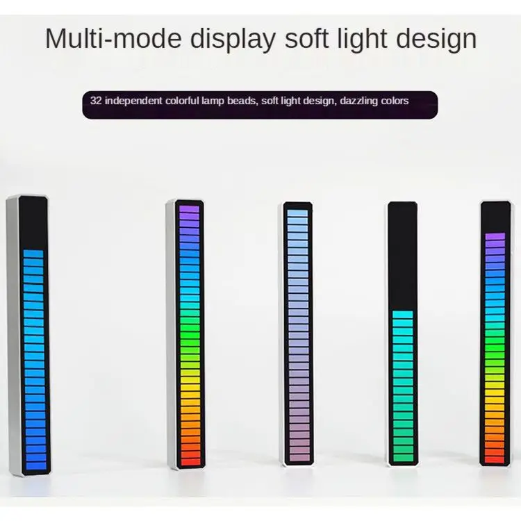 RGB Voice Activated Atmosphere Lights,32 LED 18 Colors Audio Spectrum Analyzer,for Car Music,Gaming Room,Desktop,DJ Studio
RGB Voice Activated Atmosphere Lights,32 LED 18 Colors Audio Spectrum Analyzer,for Car Music,Gaming Room,Desktop,DJ Studio