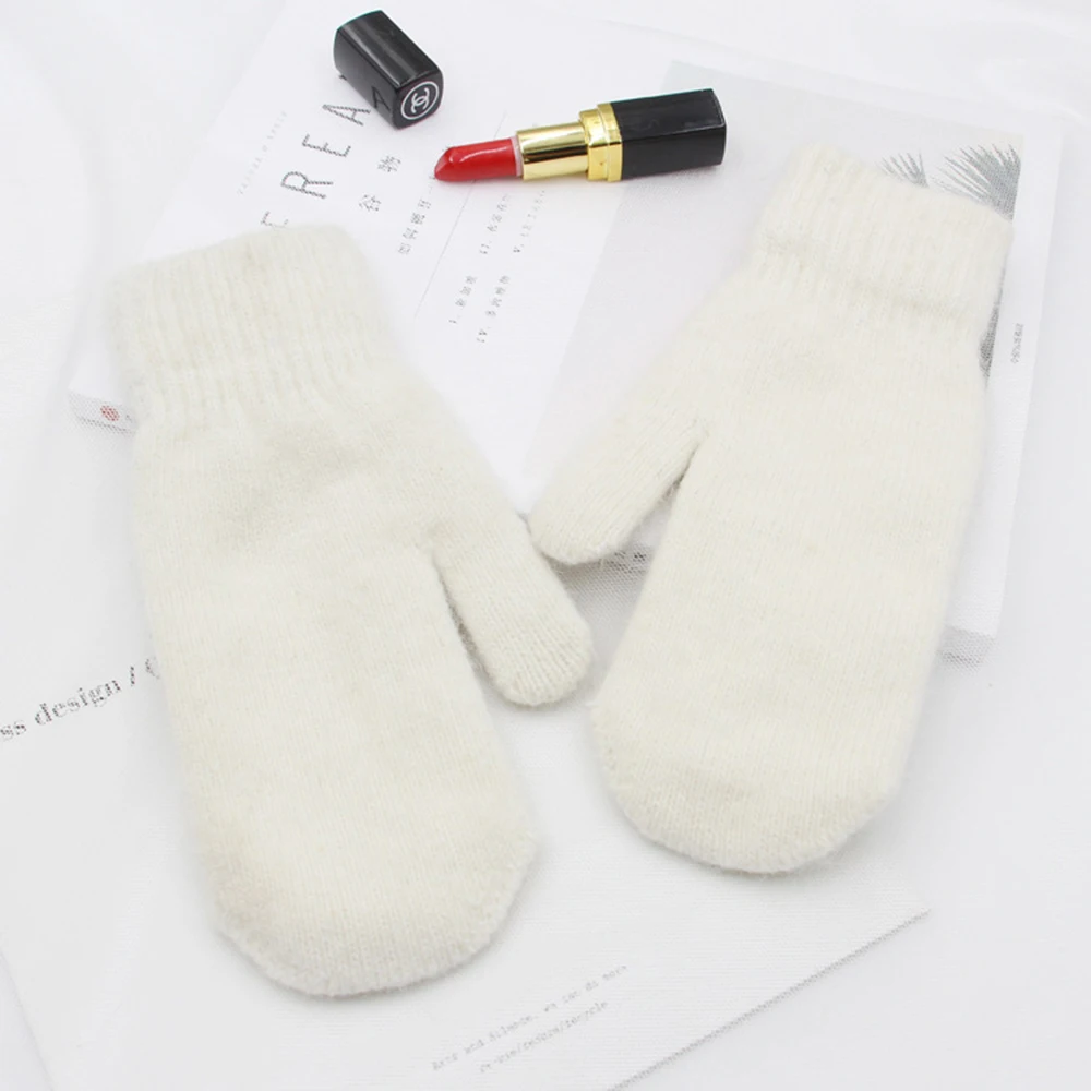 Double-layer Rabbit Hair Gloves Female Winter Korean Version Of Solid Color All Fingers Winter Women Gloves Girls Mittens
Double-layer Rabbit Hair Gloves Female Winter Korean Version Of Solid Color All Fingers Winter Women Gloves Girls Mittens