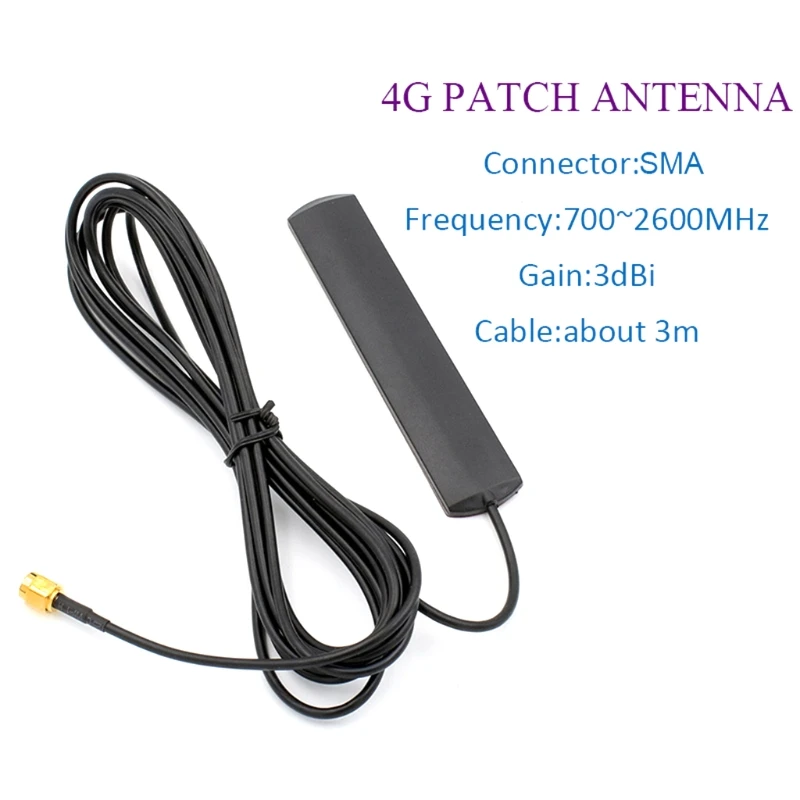 4G GSM Antenna 700-2600MHz Glued Strip Patch SMA Male Connector Aerial 3-Meter Length Adhesive Cable for Car Vehicle
4G GSM Antenna 700-2600MHz Glued Strip Patch SMA Male Connector Aerial 3-Meter Length Adhesive Cable for Car Vehicle