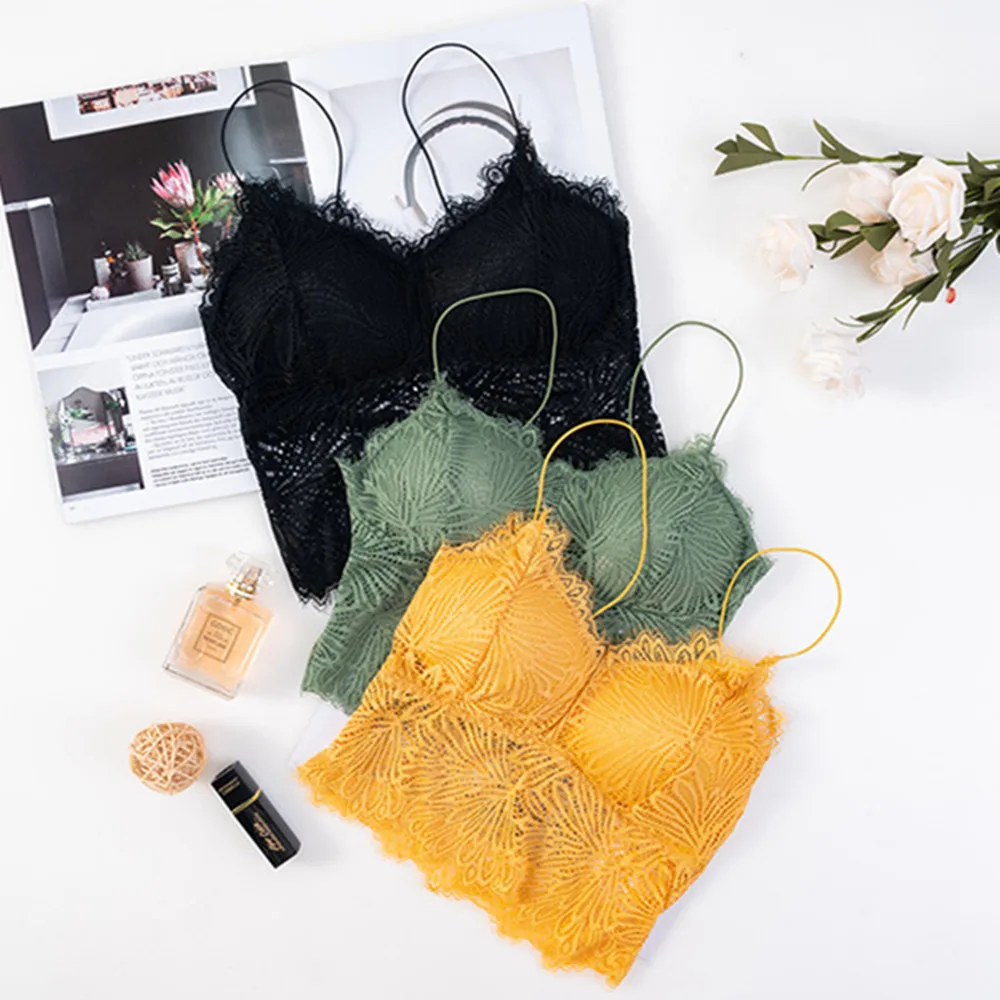 Women Bras Pad Push Up Wireless Lace Bra Top Sexy Bralette Plus Size Fitness Underwear Flower Pattern Lingerie Full Cup
Women Bras Pad Push Up Wireless Lace Bra Top Sexy Bralette Plus Size Fitness Underwear Flower Pattern Lingerie Full Cup