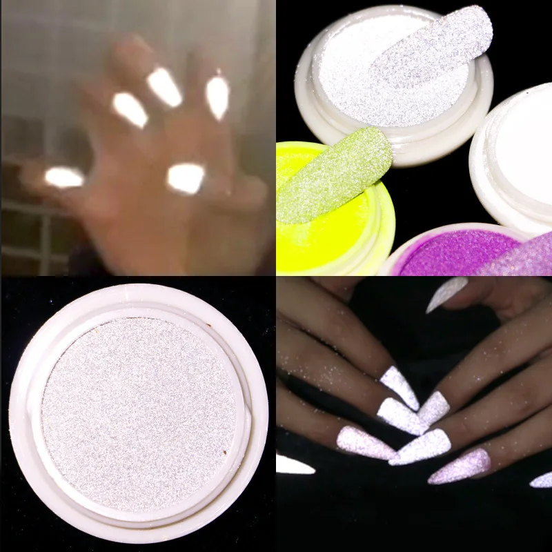 1Jar Luminous Nail Reflected Powder Glow In The Dark Sparkly Sand Powder Pigment Dust Luminous Holographic Fine Glitter Powder
1Jar Luminous Nail Reflected Powder Glow In The Dark Sparkly Sand Powder Pigment Dust Luminous Holographic Fine Glitter Powder