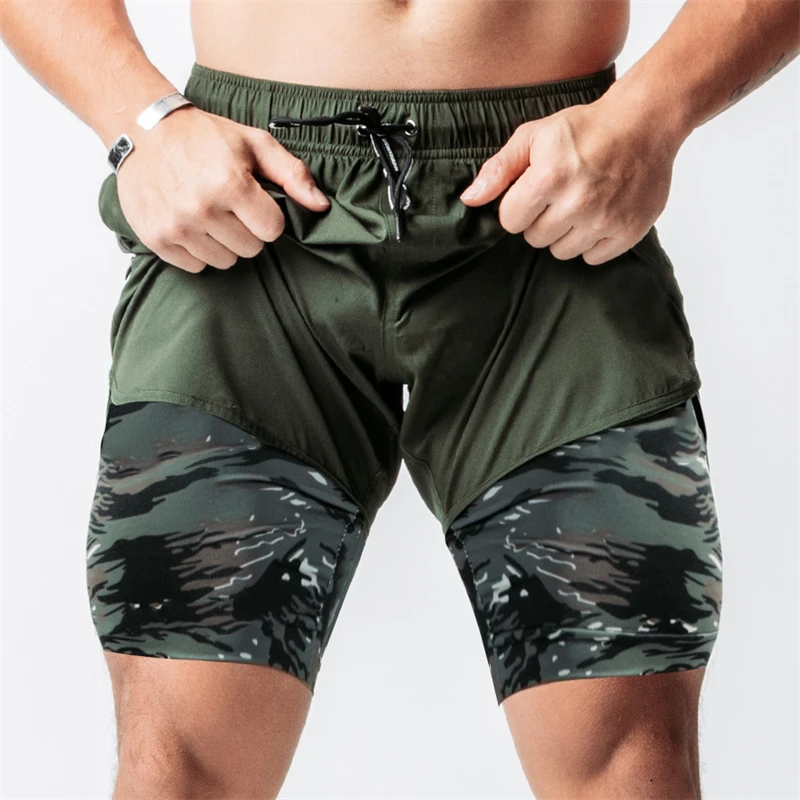 New Camouflage Double Deck Shorts Zip Pocket Running Shorts Men Fitness Workout Quick Dry Short Pants Men Gym Jogger Sweatpants
New Camouflage Double Deck Shorts Zip Pocket Running Shorts Men Fitness Workout Quick Dry Short Pants Men Gym Jogger Sweatpants