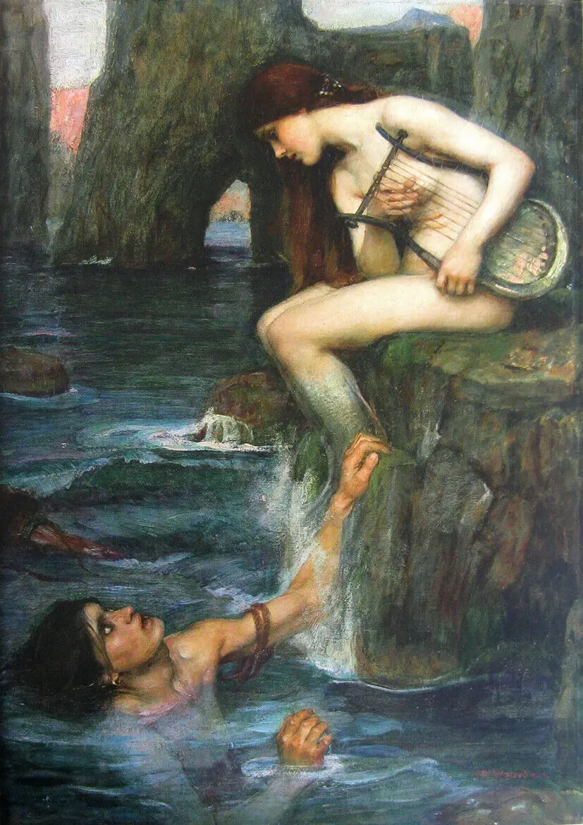 John William Waterhouse: The Siren oil paintings canvas art Prints Wall Art For Living Room Bedroom Decor
John William Waterhouse: The Siren oil paintings canvas art Prints Wall Art For Living Room Bedroom Decor
