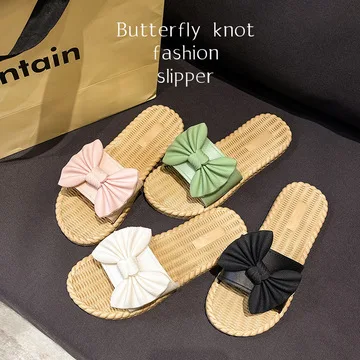Beach shoes women's summer fashion bows versatile wear outside sandal room anti slip flip flop
Beach shoes women's summer fashion bows versatile wear outside sandal room anti slip flip flop