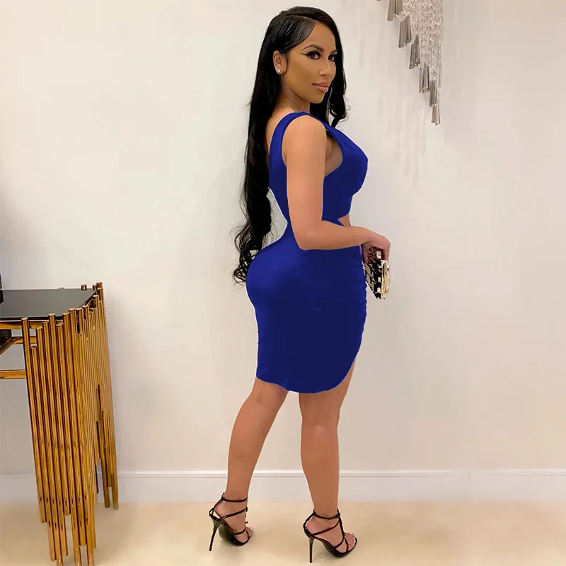 2021 Summer Deep V-neck Hollow Long Sleeve Irregular Mini Dress for Women's Nightclub Party High Waist Pleated Sexy Dress New
2021 Summer Deep V-neck Hollow Long Sleeve Irregular Mini Dress for Women's Nightclub Party High Waist Pleated Sexy Dress New