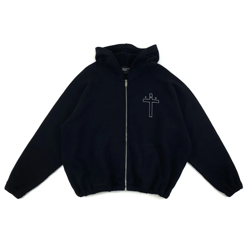 2020fw Black Cardigan Zipper ERD Hoodies Men Women 1:1 Best-Quality Lettering on the back Pullover Hooded
2020fw Black Cardigan Zipper ERD Hoodies Men Women 1:1 Best-Quality Lettering on the back Pullover Hooded