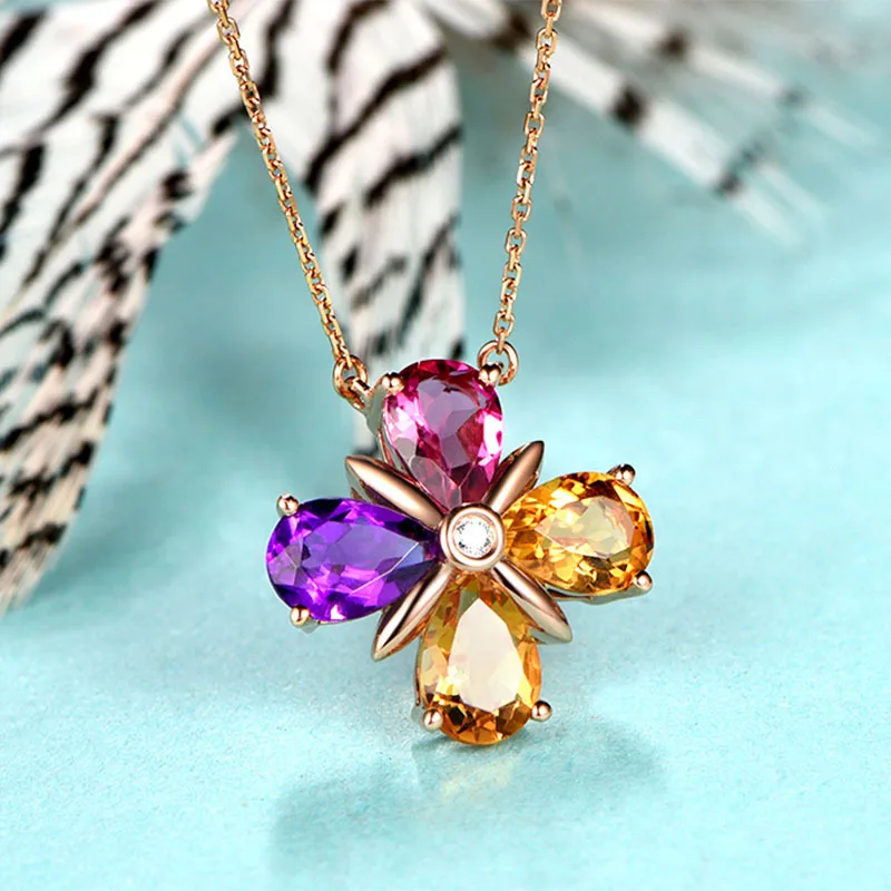 Multi-color Waterdrop Shape Zircon Rose Gold Color Flower Necklaces for Women 2020 New Fashion Wedding Engagement Jewelry
Multi-color Waterdrop Shape Zircon Rose Gold Color Flower Necklaces for Women 2020 New Fashion Wedding Engagement Jewelry