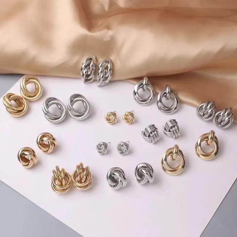 Twist Metal Stud Earrings for Women Hollow Geometric Statement Gold Color Earrings Personality Unusual Earrings Woman’s Gifts
Twist Metal Stud Earrings for Women Hollow Geometric Statement Gold Color Earrings Personality Unusual Earrings Woman’s Gifts